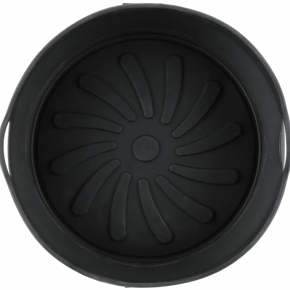Silikonform til airfryer 20 cm, svart