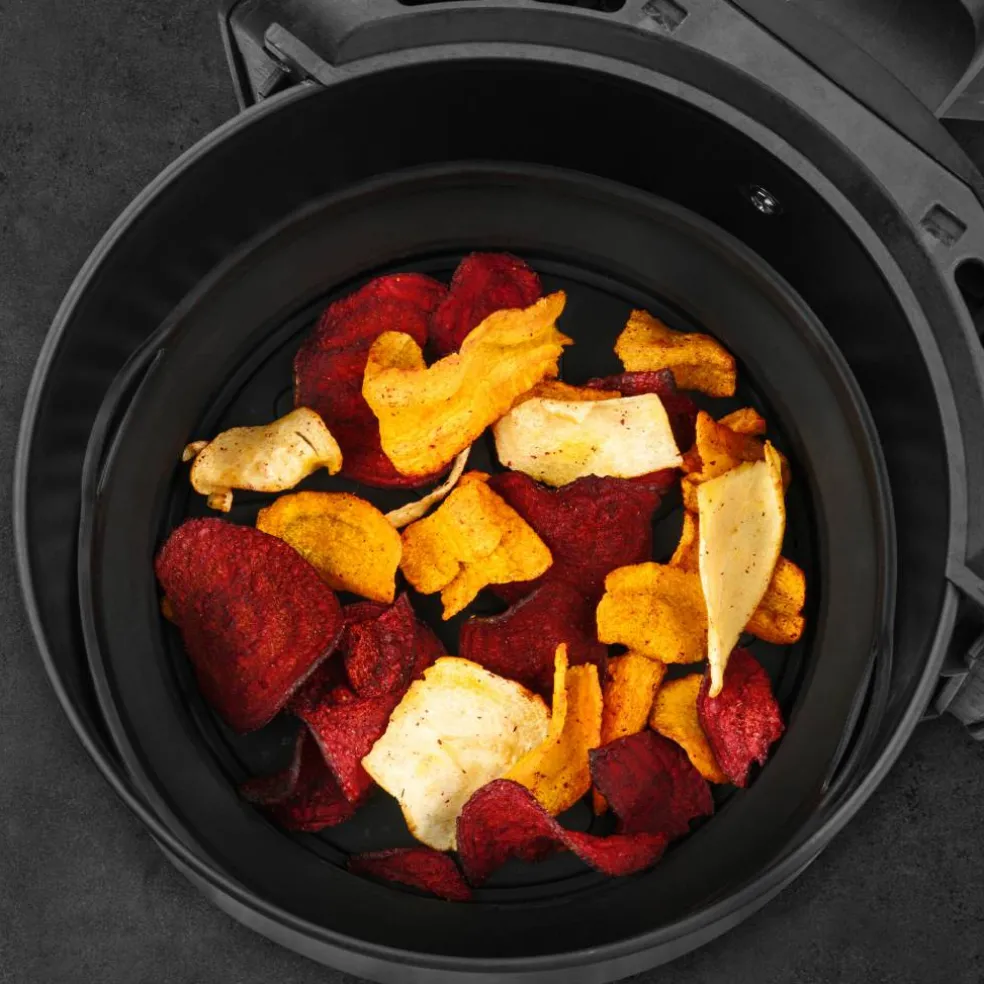 Silikonform til airfryer 20 cm, svart