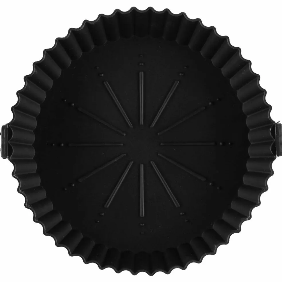 Silikonform til airfryer 21,5x17,5 cm, svart