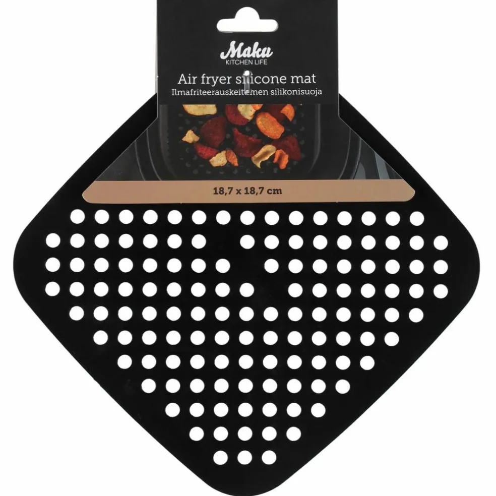Silikonmatte til airfryer 18 × 18 cm