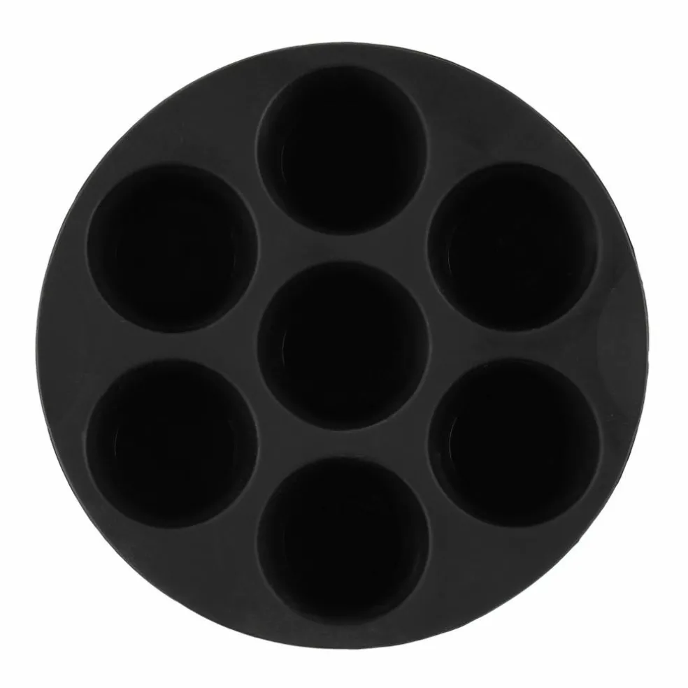 Silikonmuffinsform til airfryer, svart