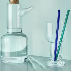 Sipsavor sugerør 2-pack, blå/grønn