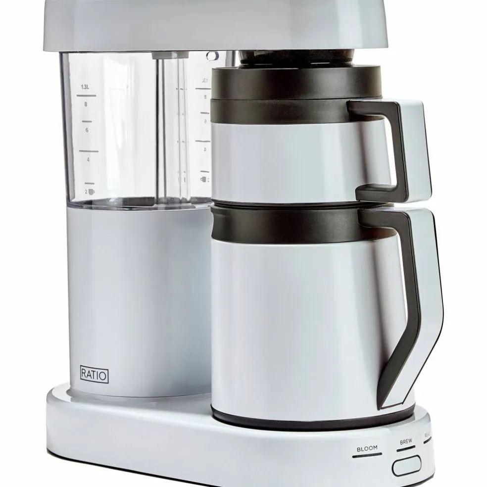 Six kaffebrygger 1,25 liter, hvit