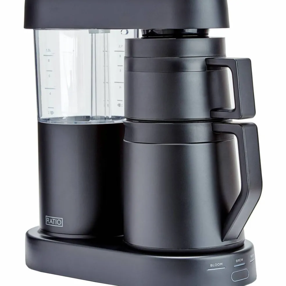Six kaffebrygger 1,25 liter, matt svart