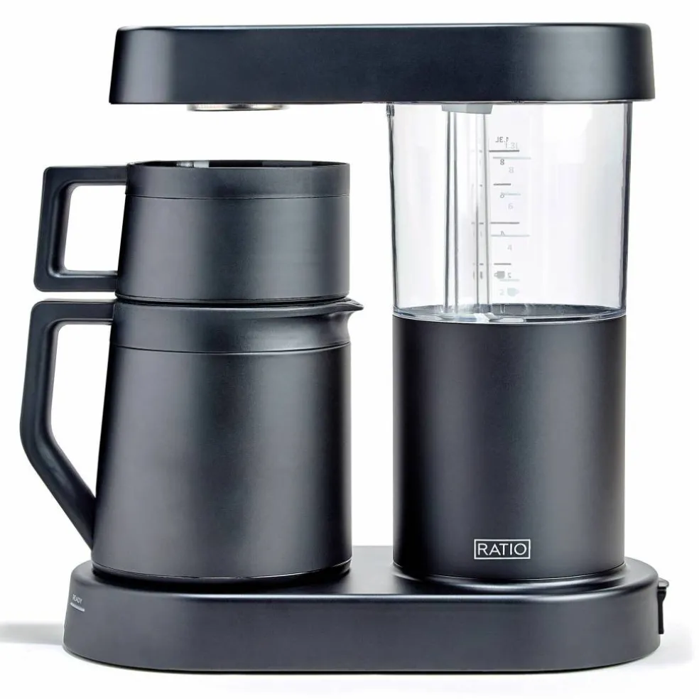 Six kaffebrygger 1,25 liter, matt svart