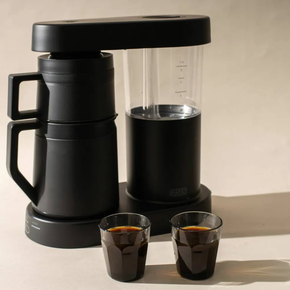 Six kaffebrygger 1,25 liter, matt svart