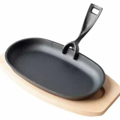 Sizzling støpejernspanne