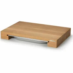 Skjærebrett i eik med skuff 39 x 27 cm
