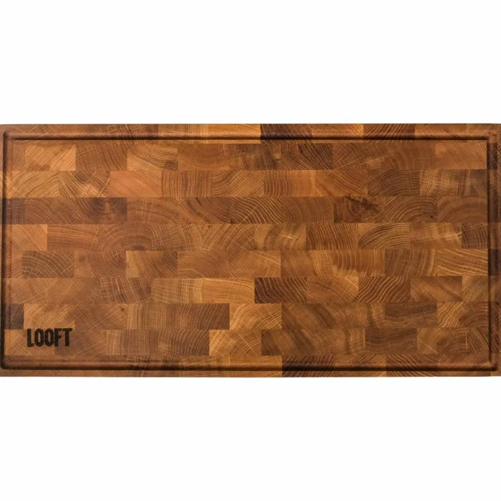 Skjærebrett til utekjøkken 25 x 50 cm, eik