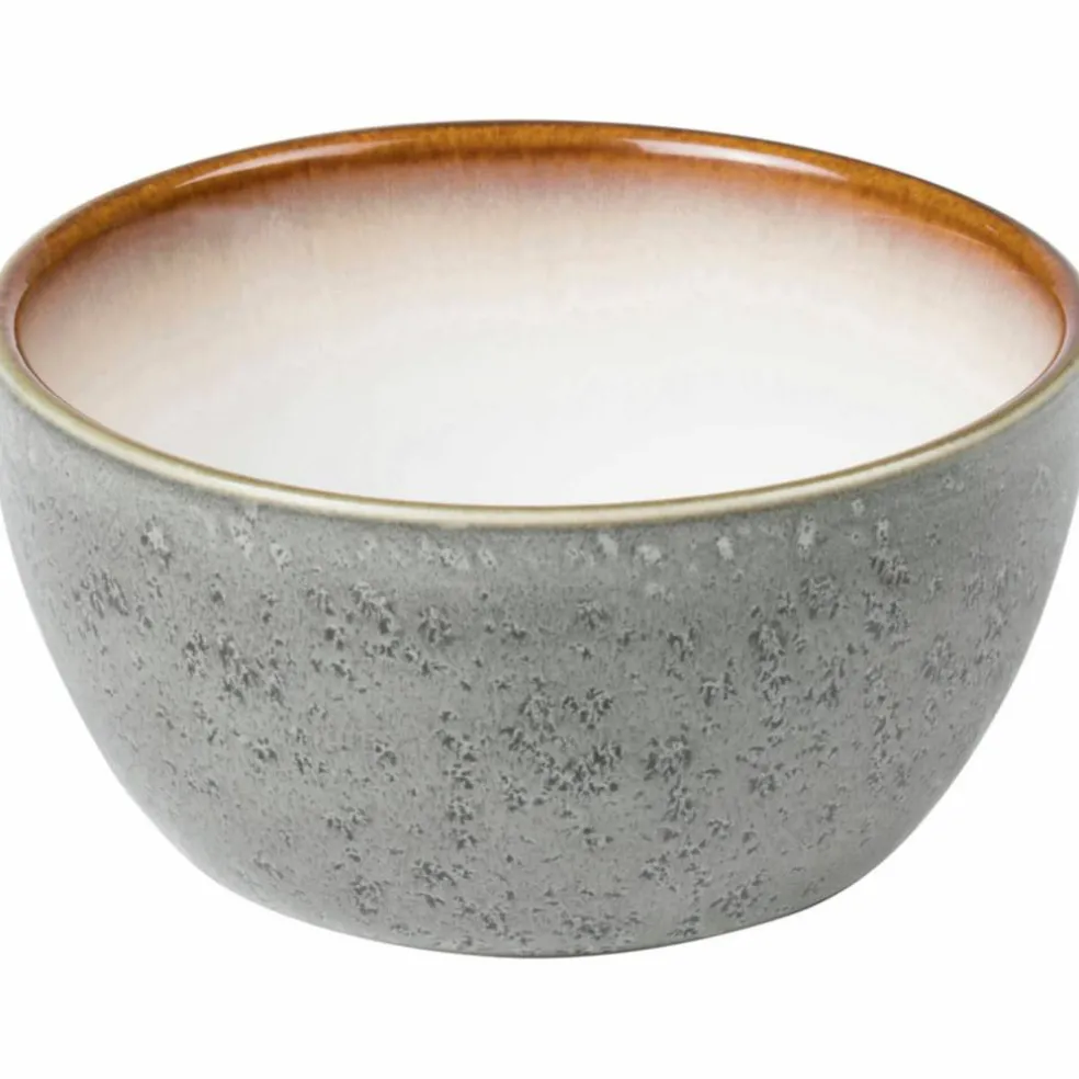 Skål 12 cm grå/kremhvit