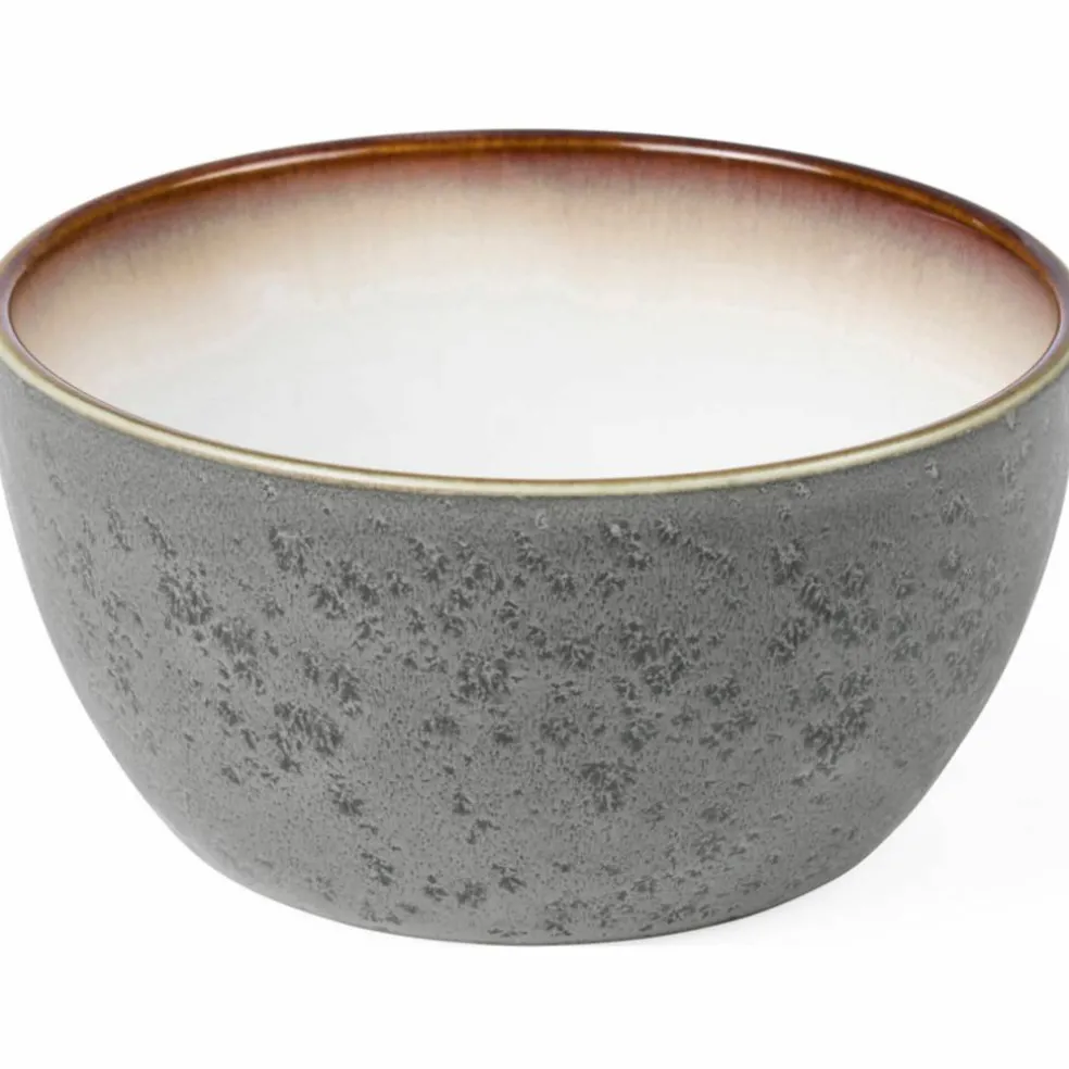 Skål 12 cm grå/kremhvit