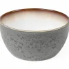 Skål 14 cm grå/kremhvit