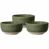Skål 8 cm 3-pakning, grønn/natur