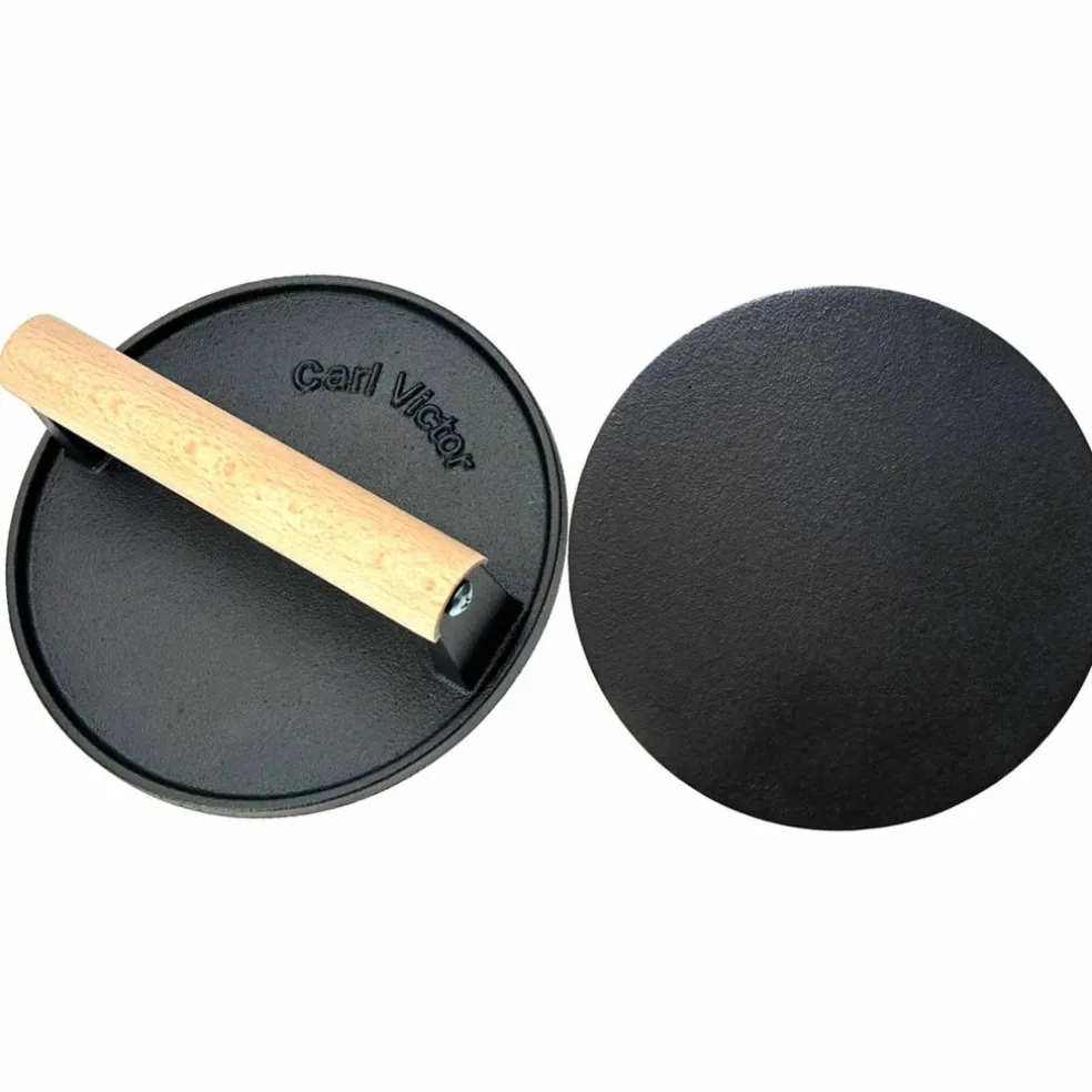 Smash Burger grillpresse glatt 17,5 cm