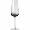 Smoke' Munnblåst champagneglass