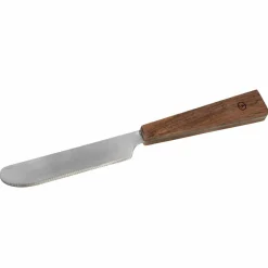 Smørkniv 15 cm, rustfritt stål/akasietre