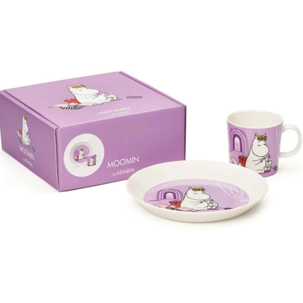 Snorkfrøken sett med tallerken og kopp