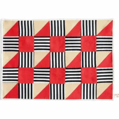 Sobremesa bordbrikke, stripe red