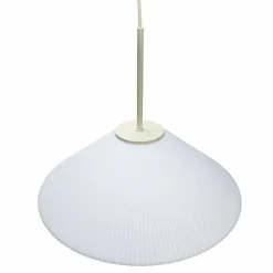 Solid taklampe 44 cm, sand/hvit