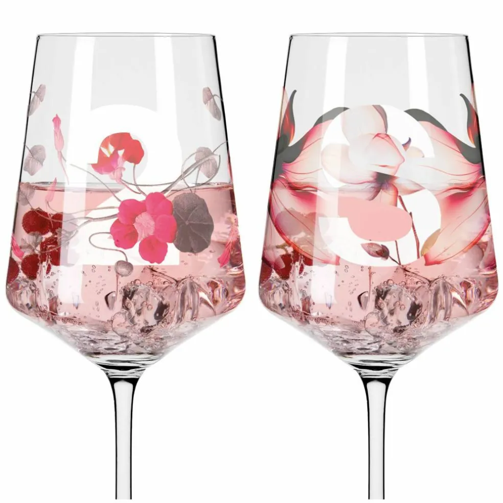 Sommersonett vinglass, 2 stk, #7&8