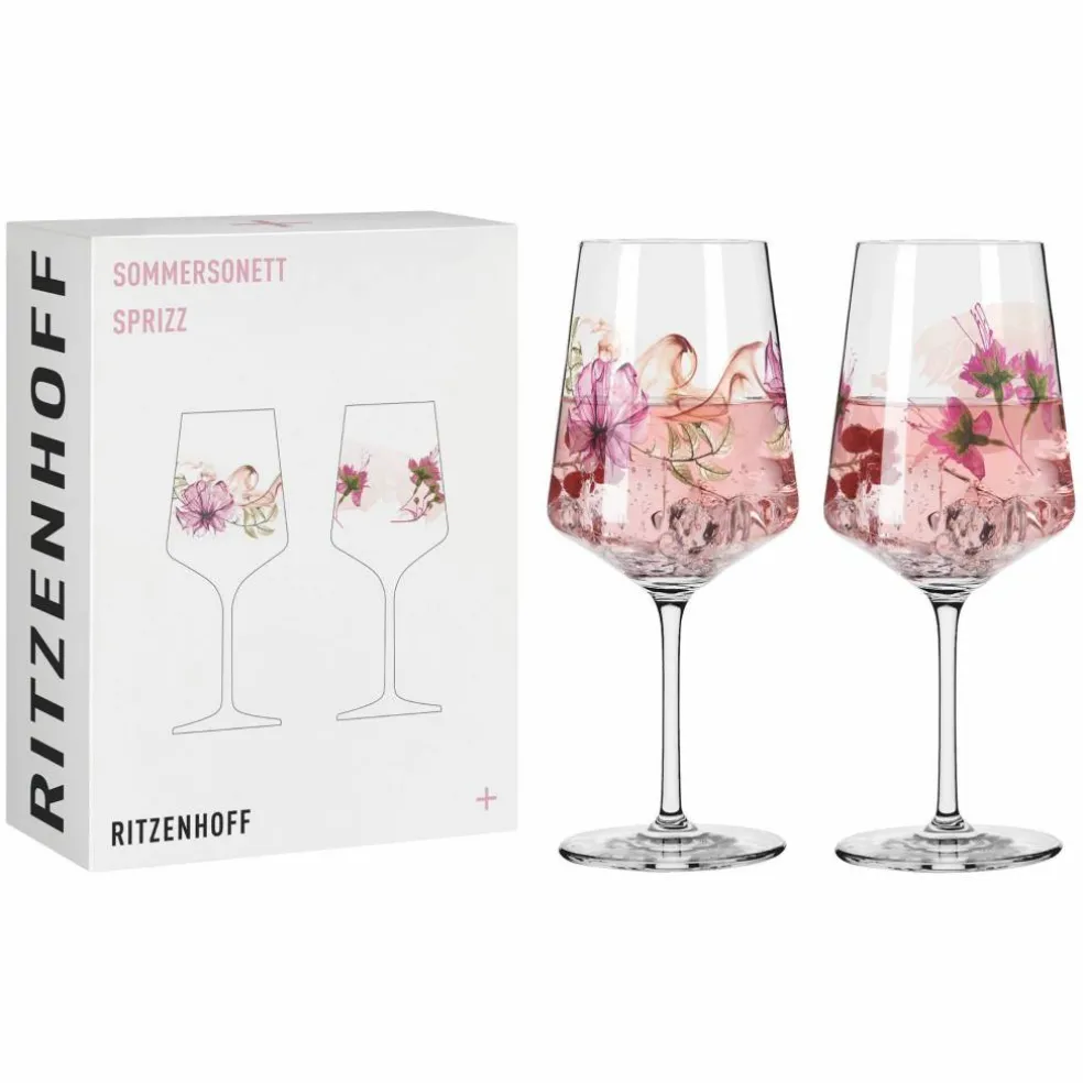 Sommersonett vinglass, 2 stk, #7&8