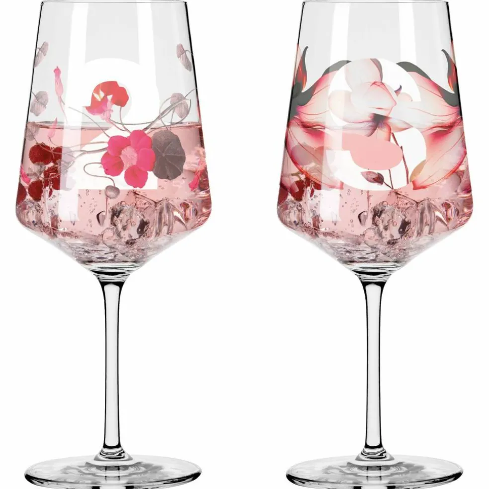 Sommersonett vinglass, 2 stk, #5&6