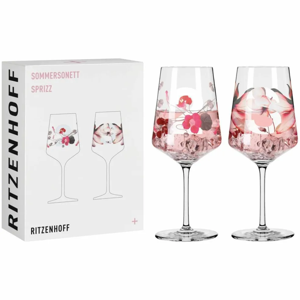 Sommersonett vinglass, 2 stk, #5&6
