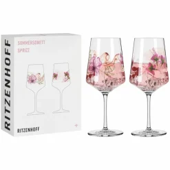 Sommersonett vinglass, 2 stk, #3&4