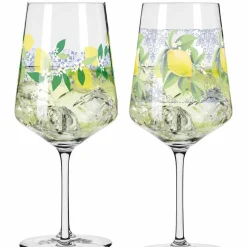 Sommertau italiensk Limoncello vinglass