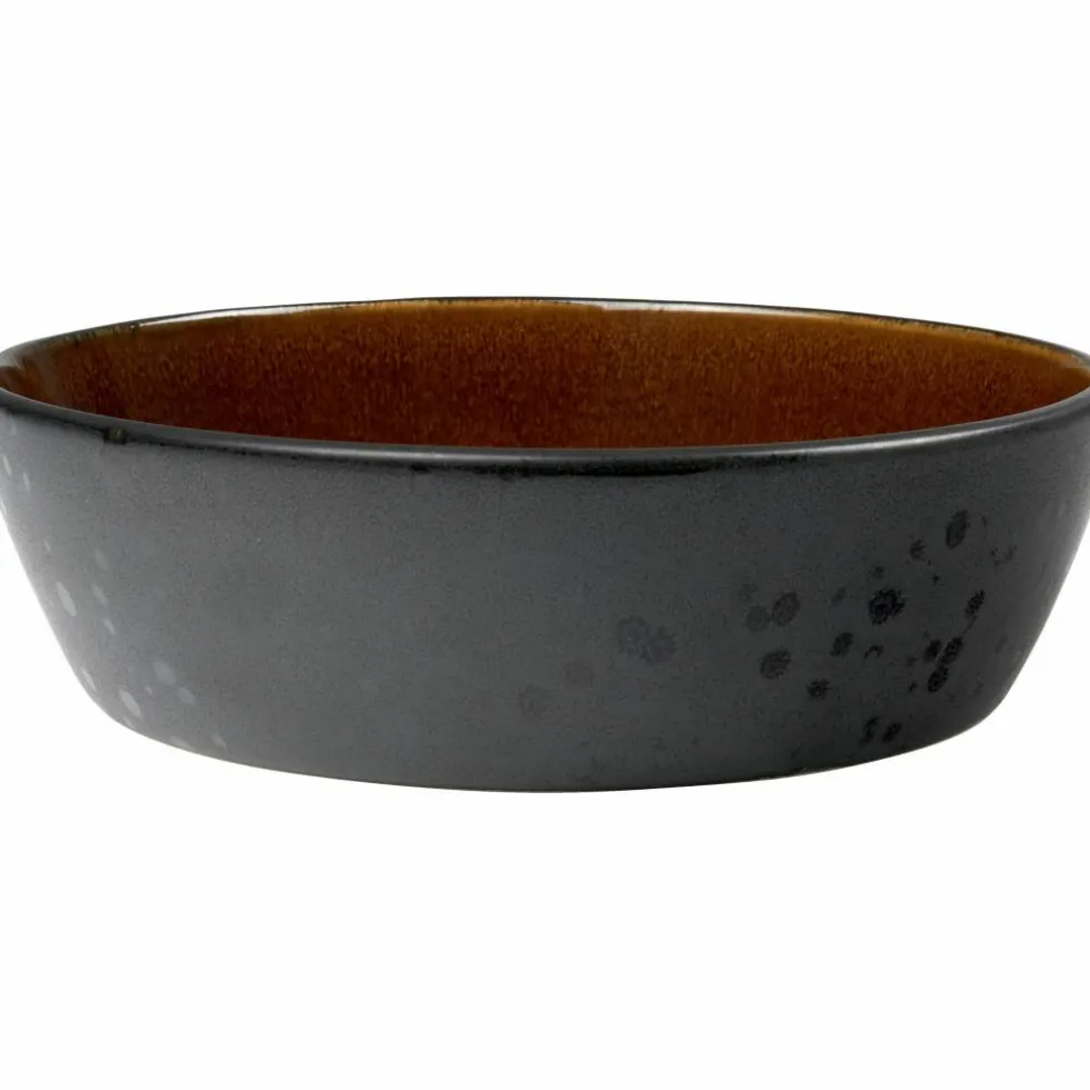Soppskål 18 cm svart/amber