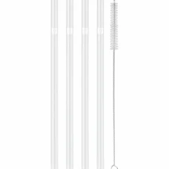 Sorrento sugerør i glass, 23 cm, rett