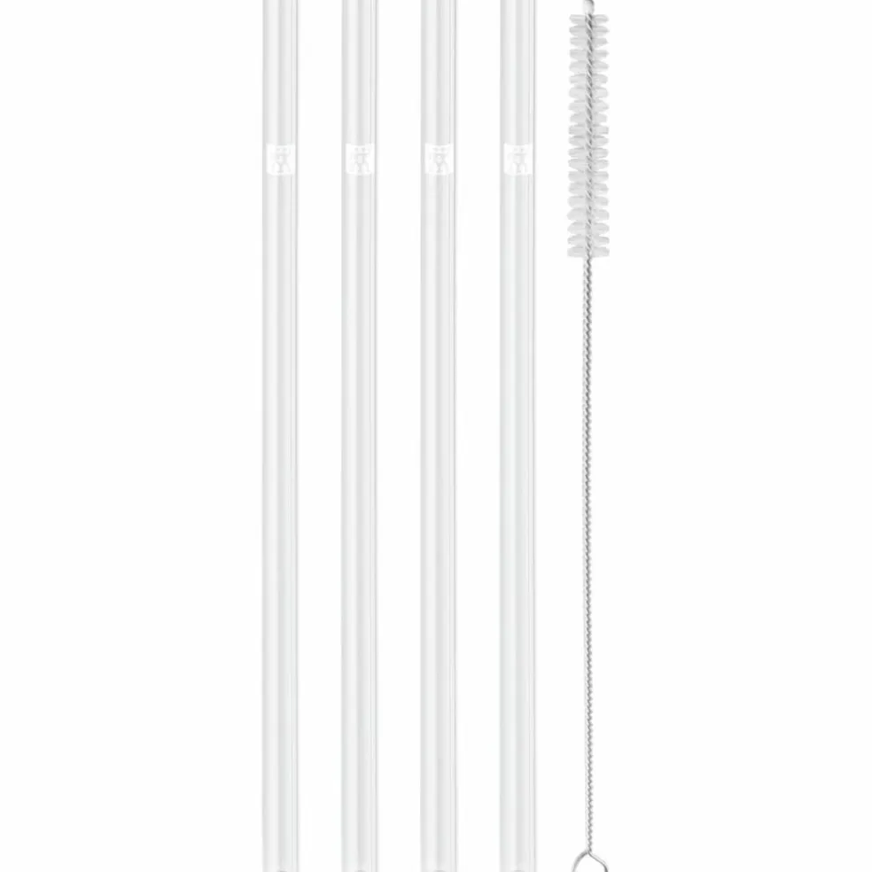 Sorrento sugerør i glass, 23 cm, rett