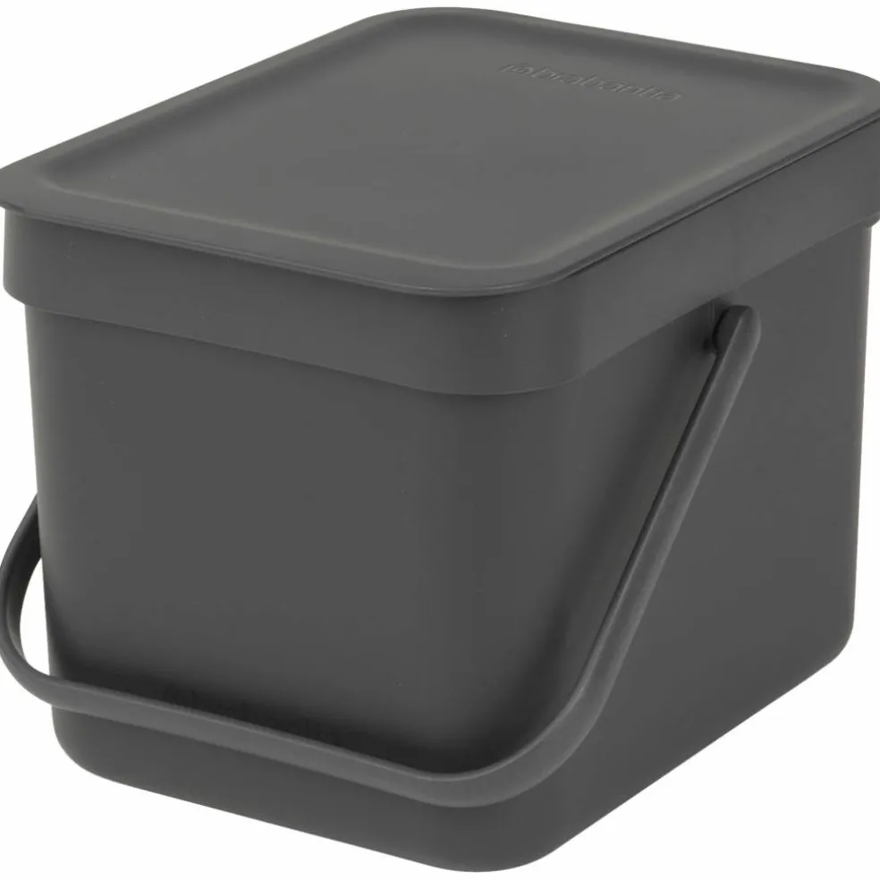 Sort & Go avfallsbøtte 6 liter, mørkegrå