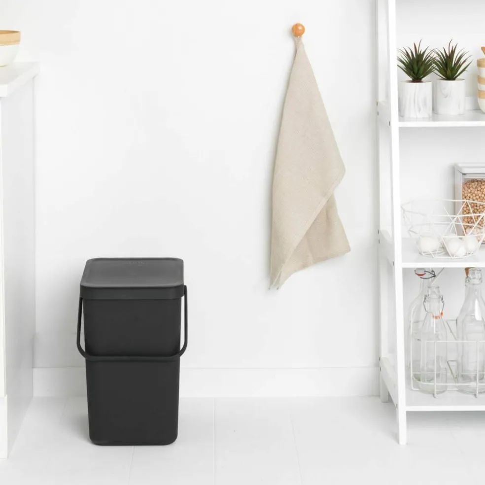 Sort & Go avfallsbøtte 6 liter, mørkegrå