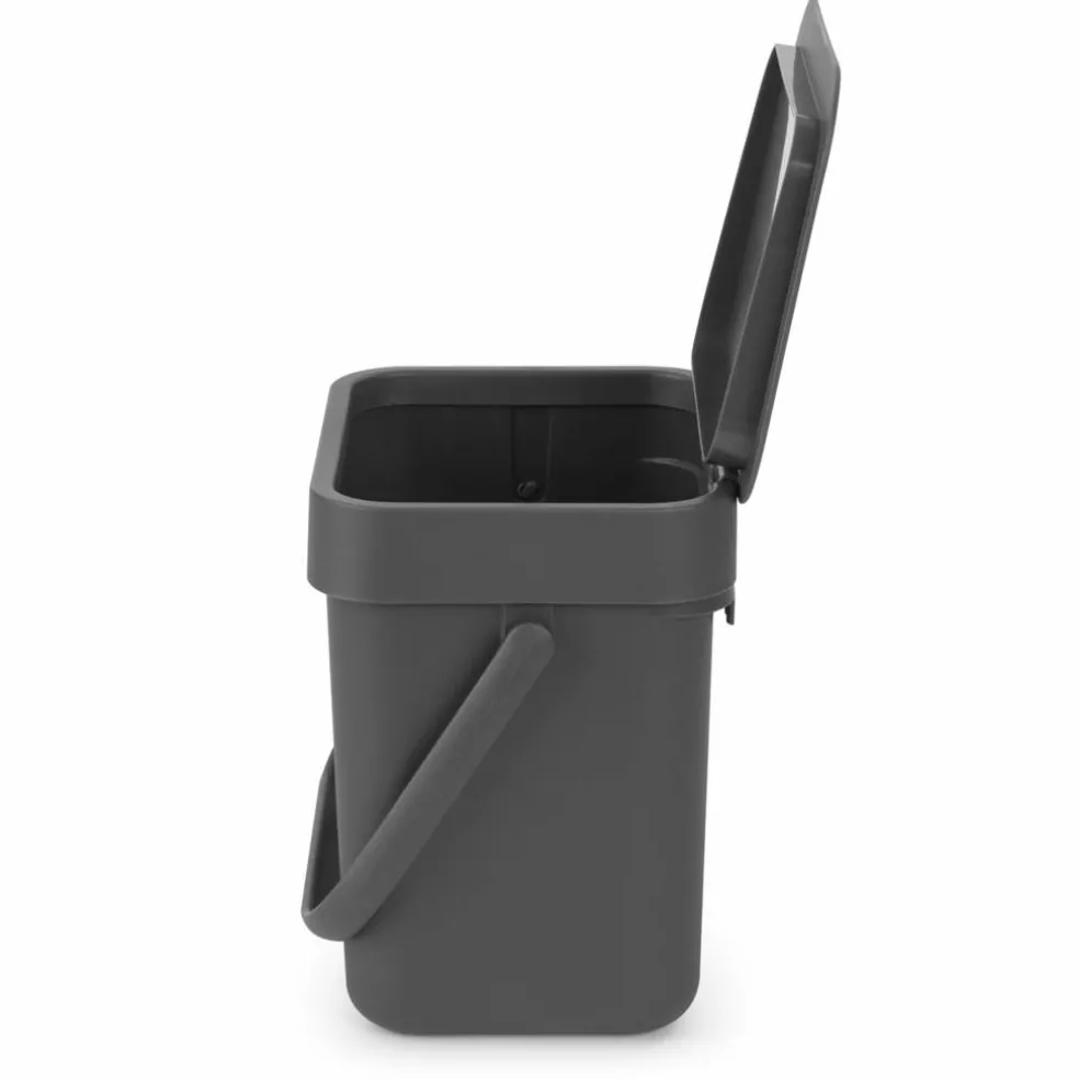 Sort & Go avfallsbøtte 12 liter, mørkegrå