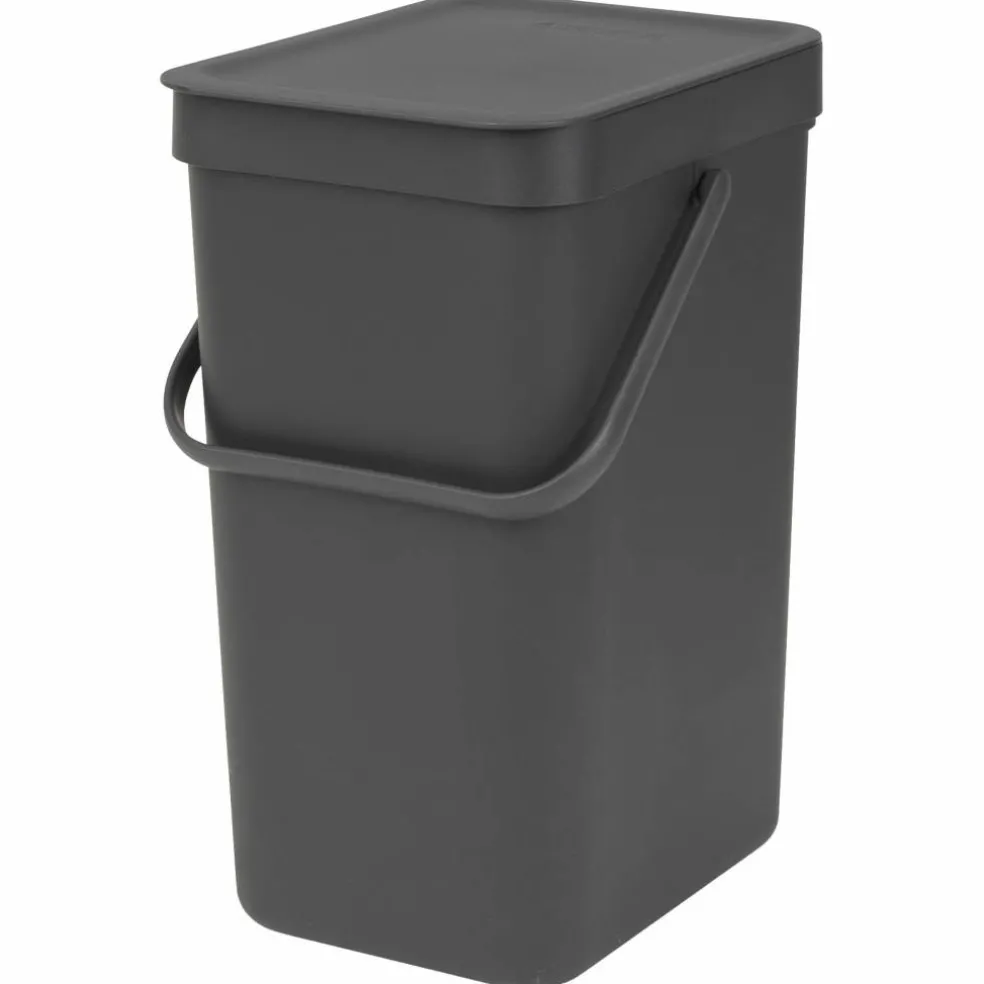 Sort & Go avfallsbøtte 12 liter, mørkegrå