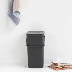 Sort & Go avfallsbøtte 25 liter, mørkegrå