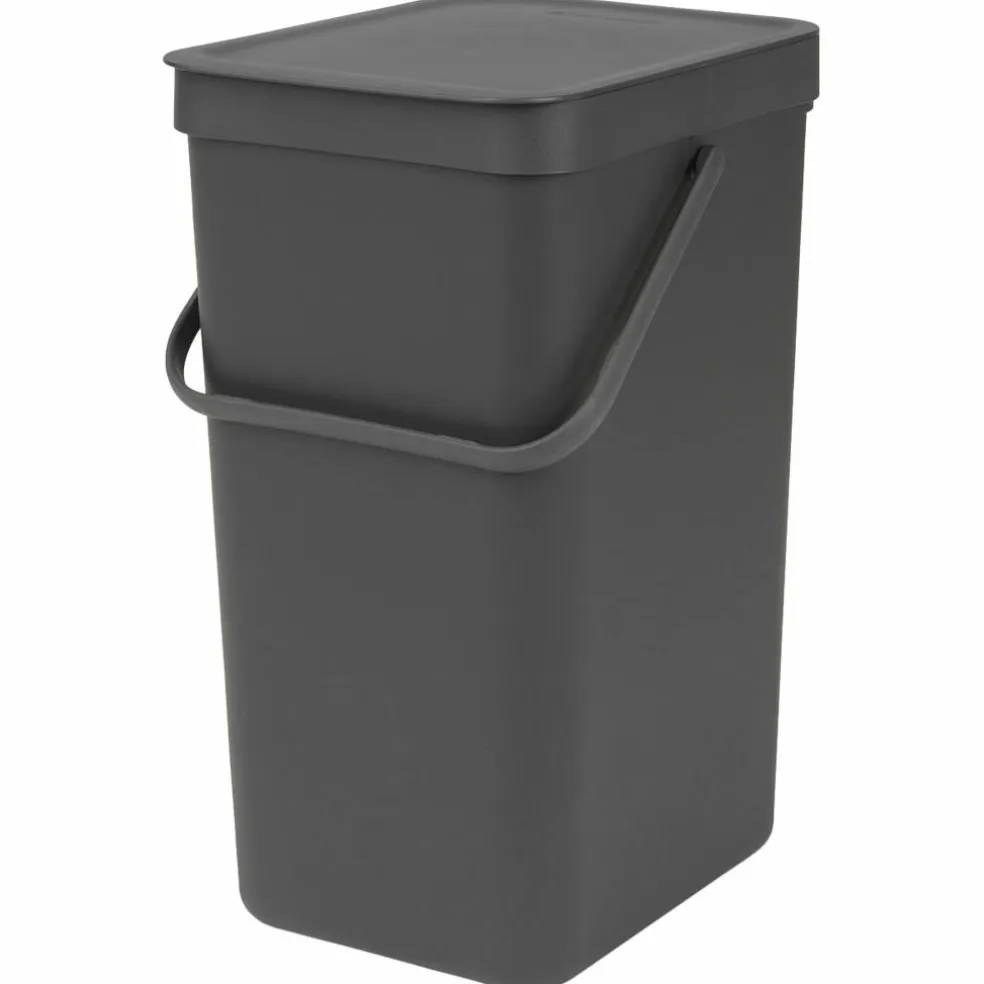 Sort & Go avfallsbøtte 25 liter, mørkegrå
