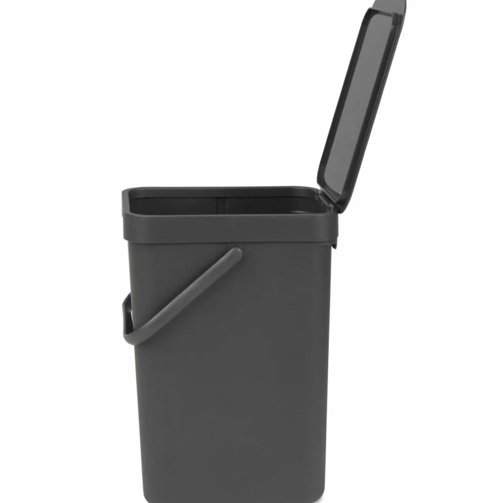 Sort & Go avfallsbøtte 25 liter, mørkegrå