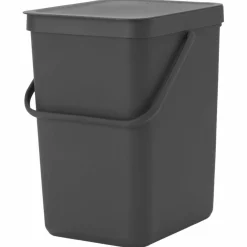 Sort & Go avfallsbøtte 25 liter, mørkegrå