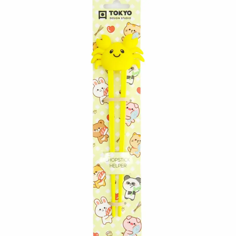Spisepinner krabbe 22 cm, blå