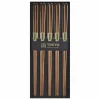Spisepinner 5 par, rustfritt stål, black