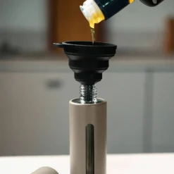 Sprayflaske til olje, hvit