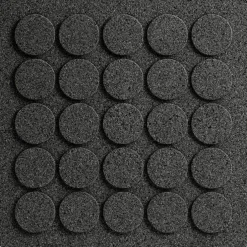 Square Dots gryteunderlag, svart kork