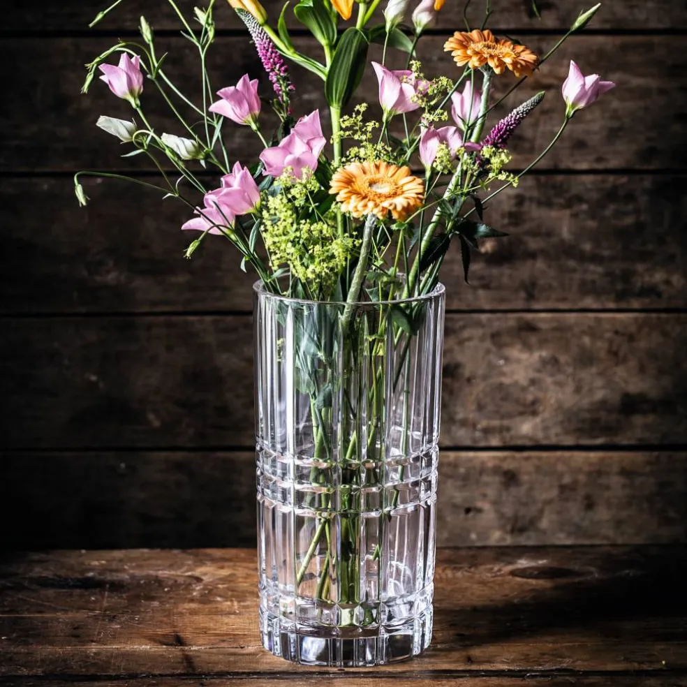 Square vase 23 cm, klar