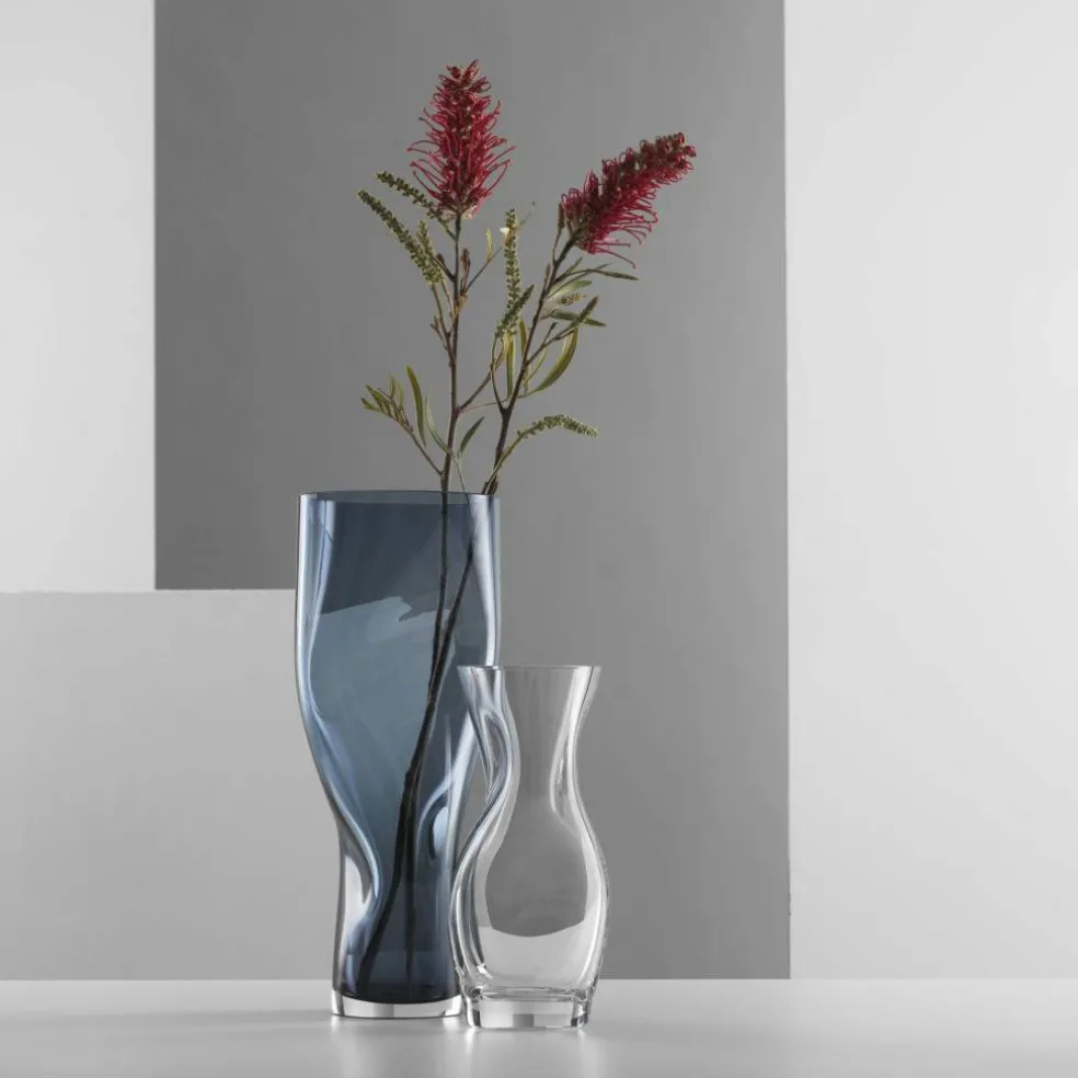 Squeeze vase 34 cm, klar