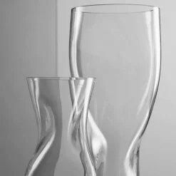 Squeeze vase 34 cm, klar