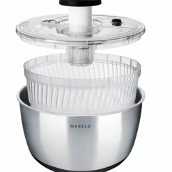 Stainless Steel salatslynge med pumpe 6L