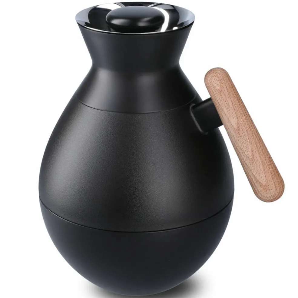 Stay Warm termokanne rund 1 liter, svart