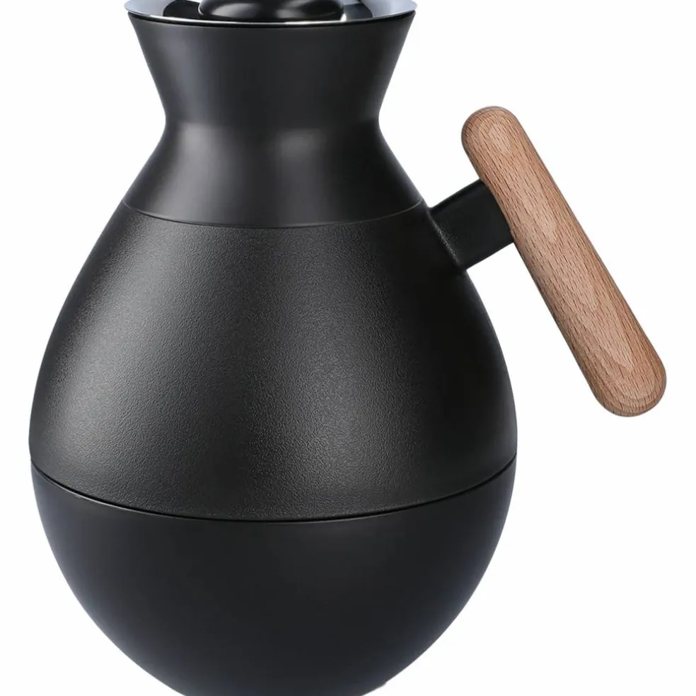 Stay Warm termokanne rund 1 liter, svart